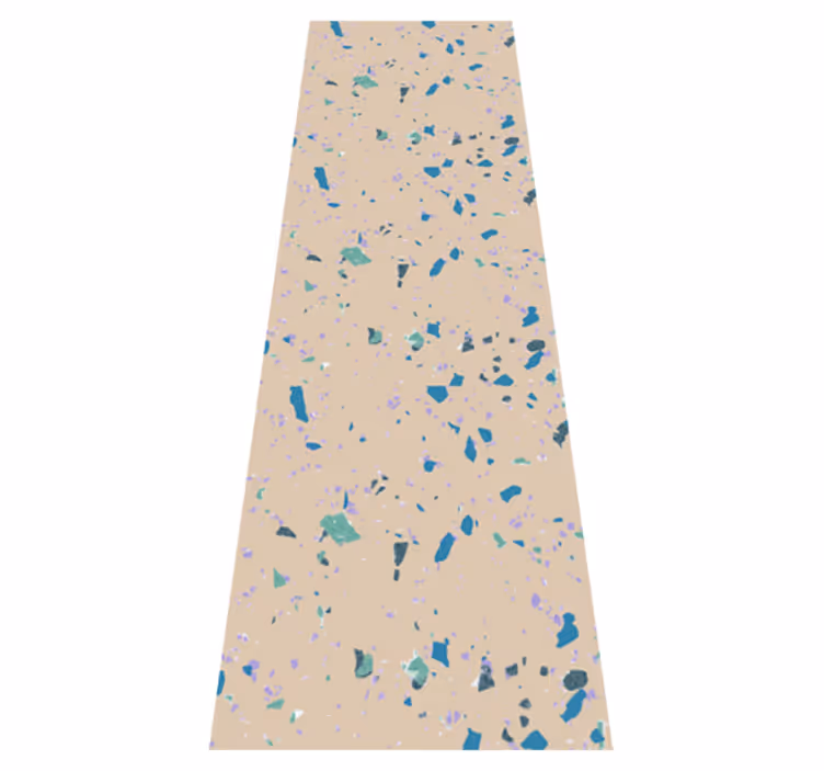 Tapis vinyle texture terrazzo coloré - TenStickers