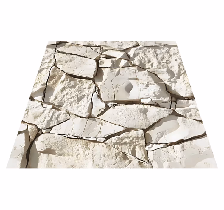 Tapis vinyle texture beige clair - TenStickers