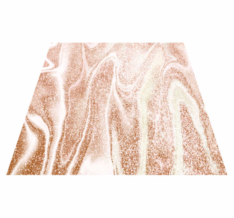 Tapis vinyle texture effet marbre rose et or - TenStickers