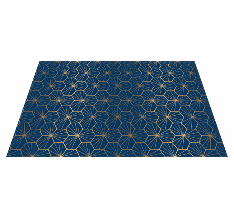 Tapis vinyle géométrique motif géométrique élégant - TenStickers