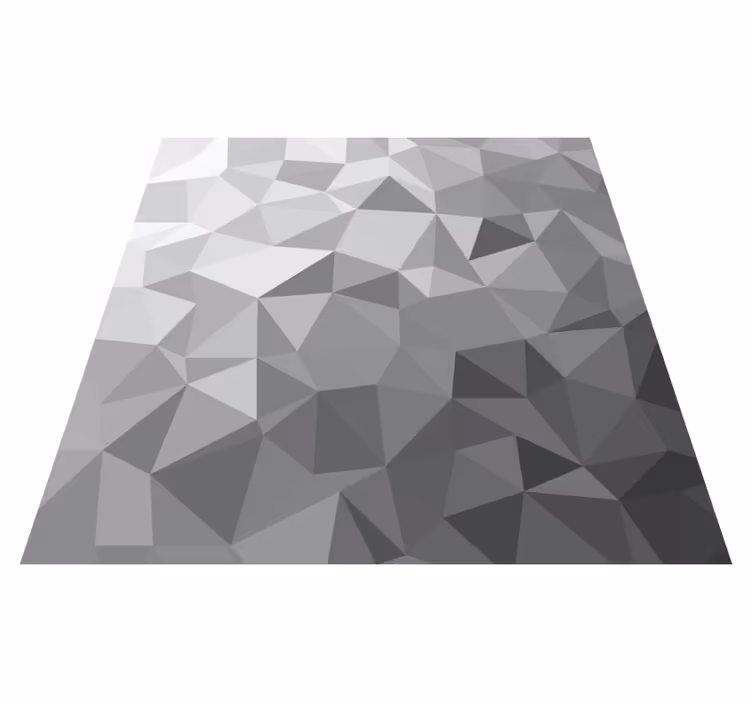 Tapis vinyle entrée art abstrait nuances de gris - TenStickers