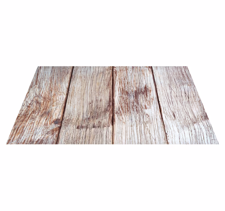 Tapis vinyle entrée lames en bois marron clair - TenStickers