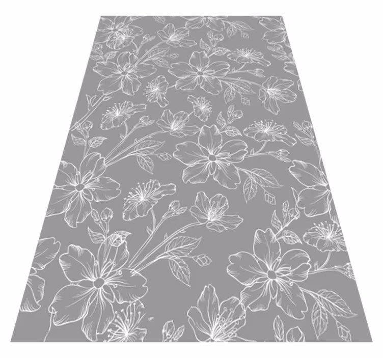 Tapis vinyle gris motif gris - TenStickers