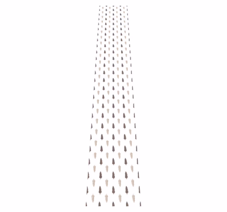 Tapis vinyle couloir motif marron et blanc - TenStickers