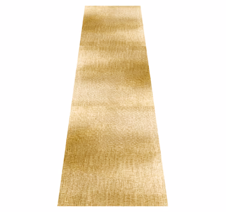 Tapis vinyle couloir effet doré - TenStickers