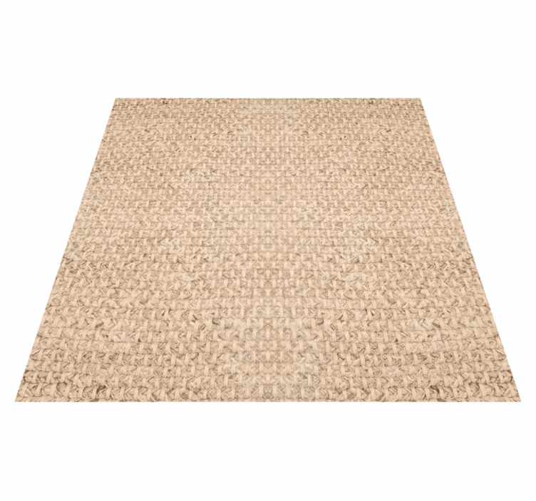 Tapis vinyle beige en tissu beige - TenStickers