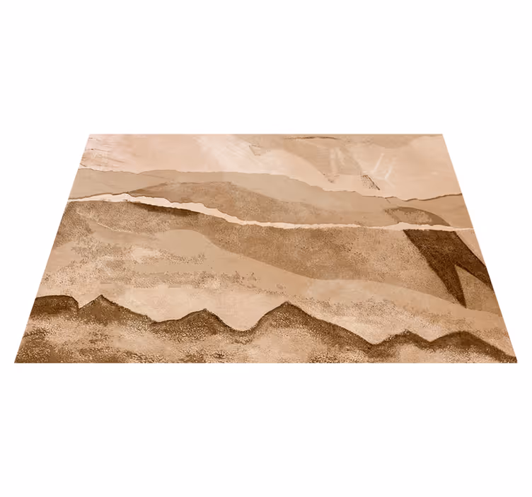 Tapis vinyle beige bandes de papier - TenStickers