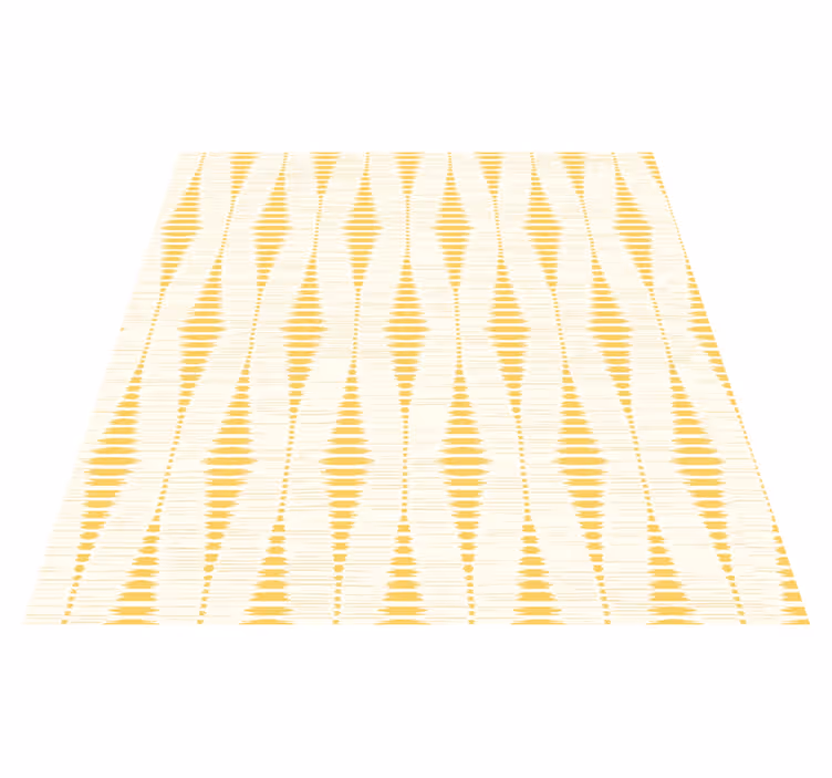 Tapis vinyle jaune ikat rabaul - TenStickers