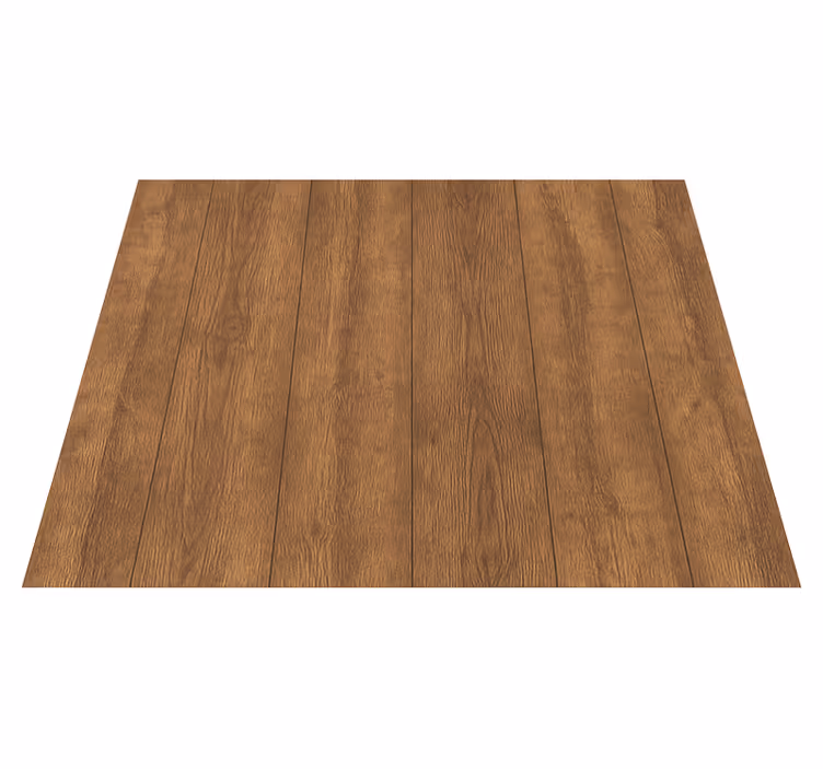 Tapis vinyle marron effet planche de noyer rustique - TenStickers