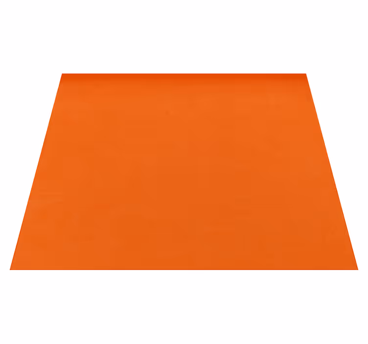 Tapis vinyle orange ton chaud uni - TenStickers