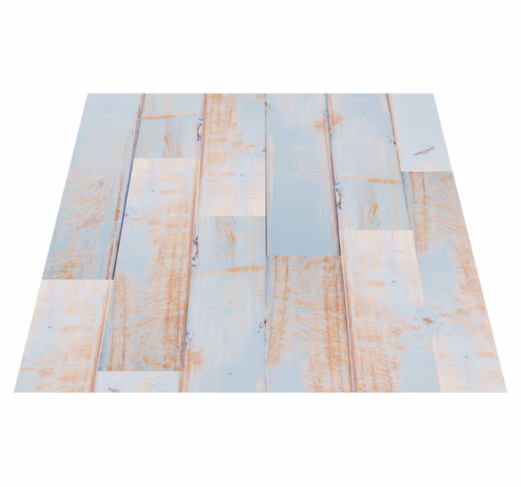 Tapis vinyle extérieur planches en bois vieilli - TenStickers
