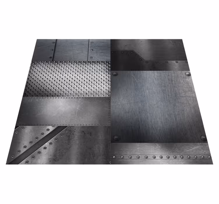 Tapis vinyle extérieur - mur en laiton - TenStickers