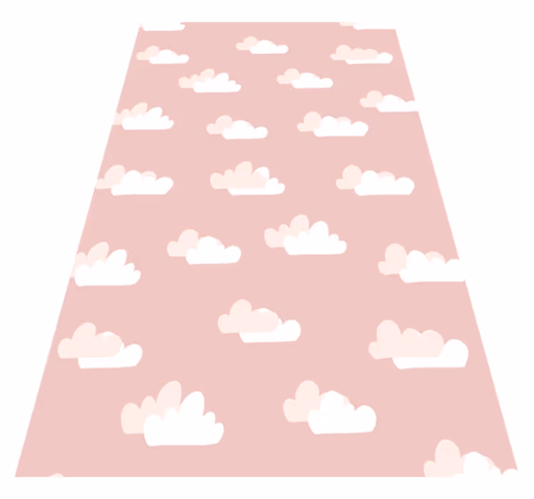 Tapis vinyle rose fond rose - TenStickers