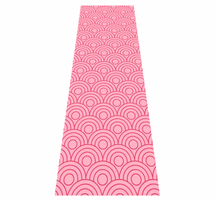 Tapis vinyle rose forme rose clair et foncé - TenStickers