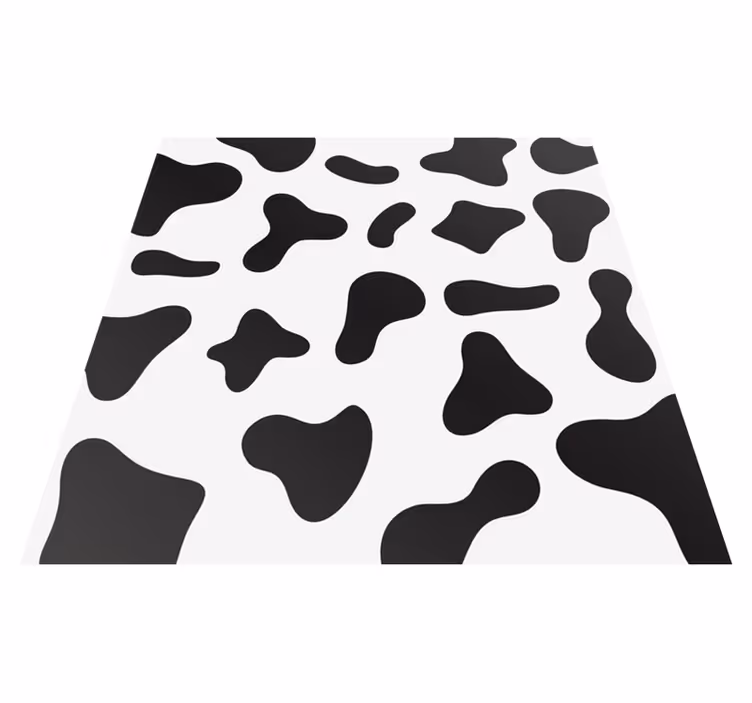 Tapis vinyle animal motif peau de vache - TenStickers