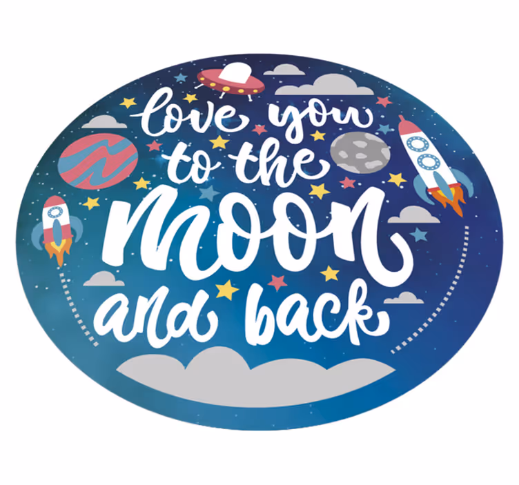 Tapis vinyle garderie planètes et étoiles - TenStickers