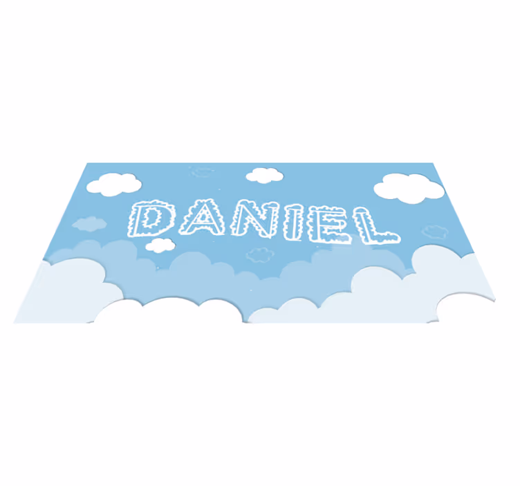 Tapis vinyle chambre personnalisation du ciel nuageux - TenStickers