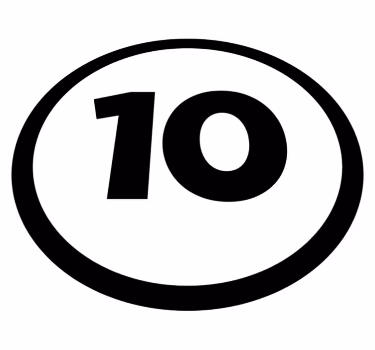 Tapis vinyle rond chambre nombre personnalisable - TenStickers
