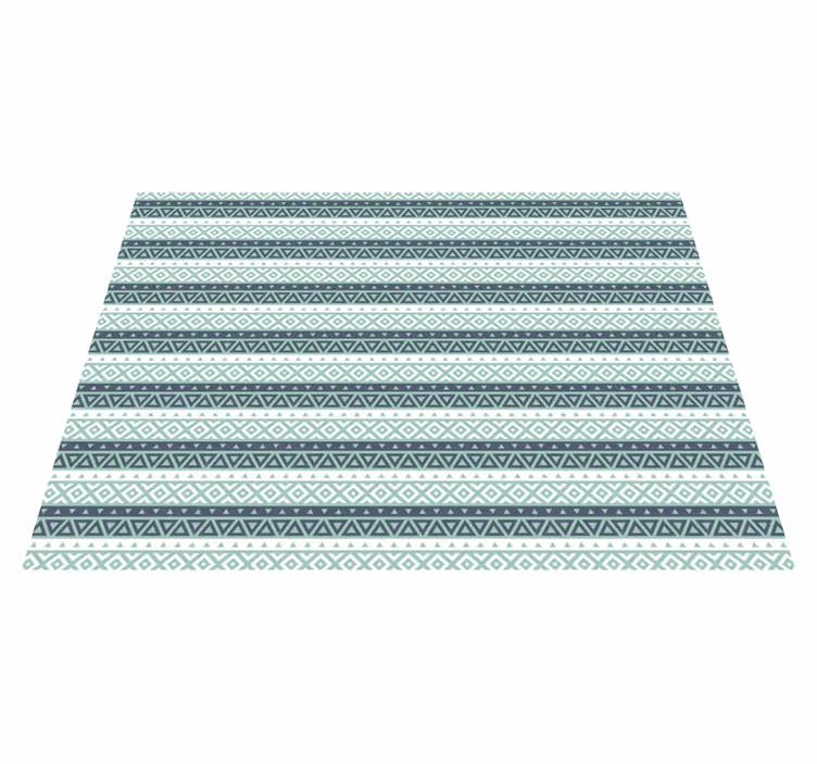 Tapis vinyle salon motif géométrique Accent maison - TenStickers