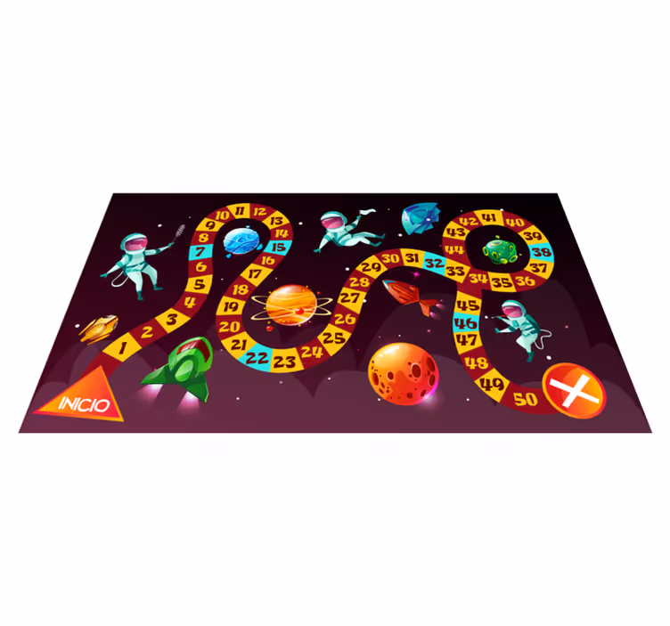 Tapis vinyle jeux jeu d'aventure spatiale - TenStickers