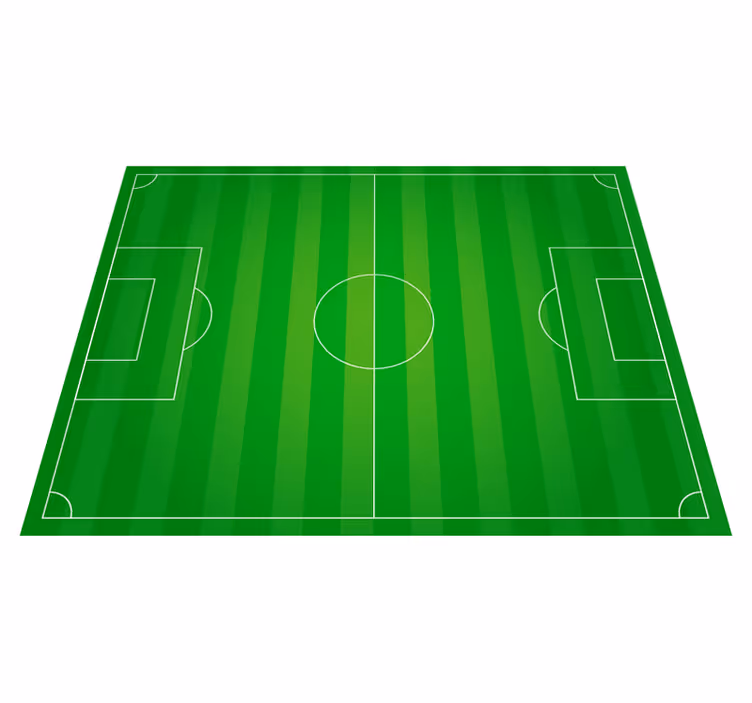 Tapis vinyle terrain de football adolescent - TenStickers