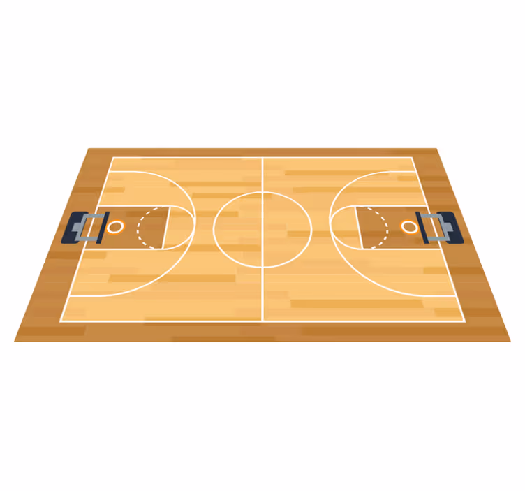 Tapis en vinyle pour les adolescents de basket-ball - TenStickers