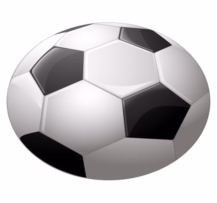 Tapis vinyle jeux illusion de ballon de football - TenStickers