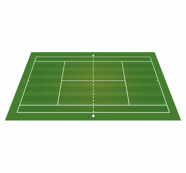 Tapis de vinyle pour adolescents spectaculaire terrain de te - TenStickers