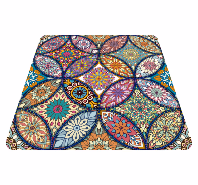 Tapis vinyle mandala motif - TenStickers