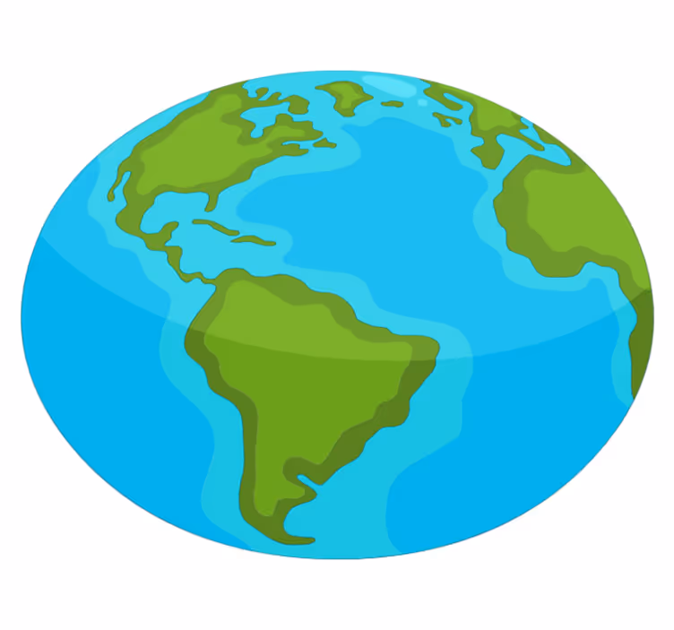 Tapis vinyle carte du monde éducative - TenStickers