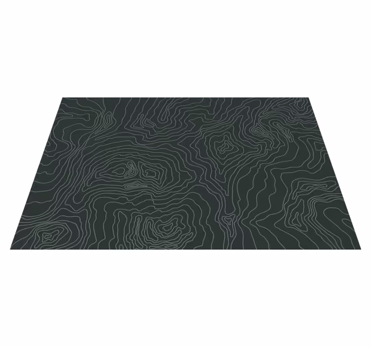 Tapis vinyle texture esthétique des cartes de contour - TenStickers