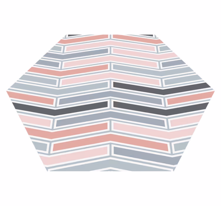 Tapis vinyle géométrique motif linéaire - TenStickers