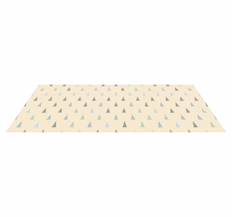 Tapis vinyle rayures formes de triangles géométriques - TenStickers