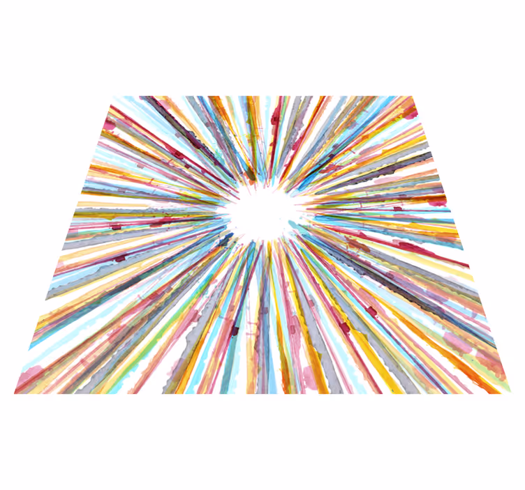 Tapis de vinyle rayé aquarelle - TenStickers