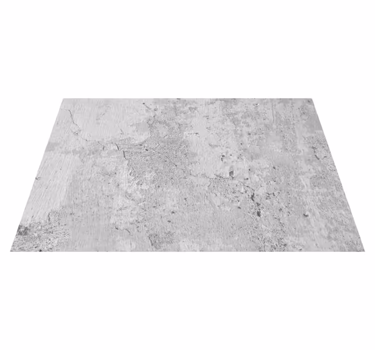 Tapis vinyle salon ciment blanc - TenStickers