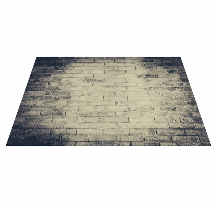 Tapis vinyle minimaliste brique en détresse - TenStickers