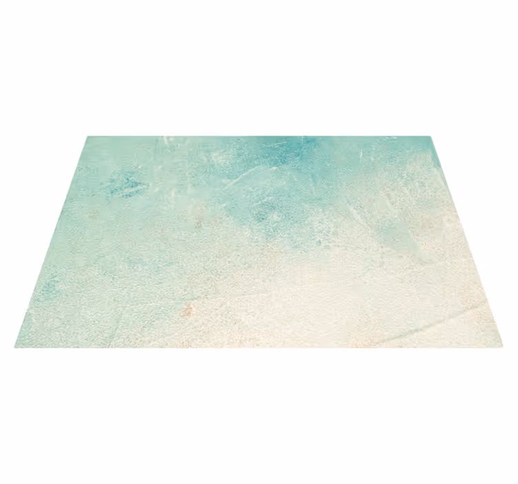 Tapis vinyle salon effet pierre turquoise - TenStickers