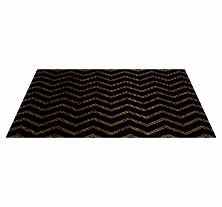 Tapis vinyle rayures motif à chevrons - TenStickers