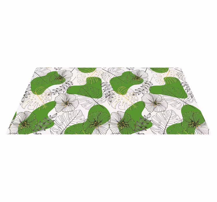 Tapis vinyle plantes monstre tropical - TenStickers