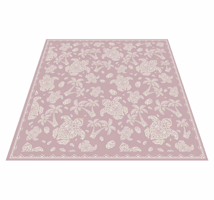 Tapis vinyle mandala motif exotique - TenStickers
