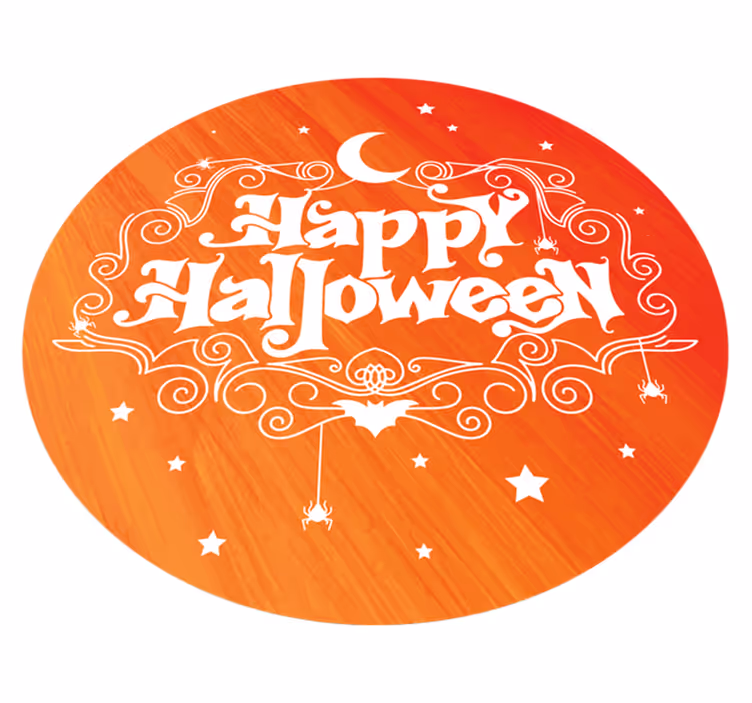Tapis vinyle pour halloween circulaire festif - TenStickers