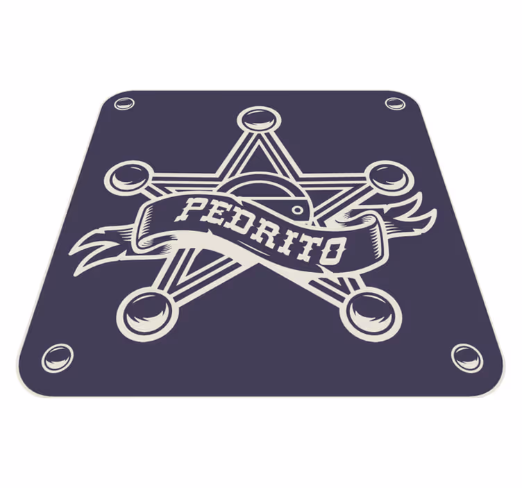 Tapis vinyle personnalisé insigne sur mesure - TenStickers