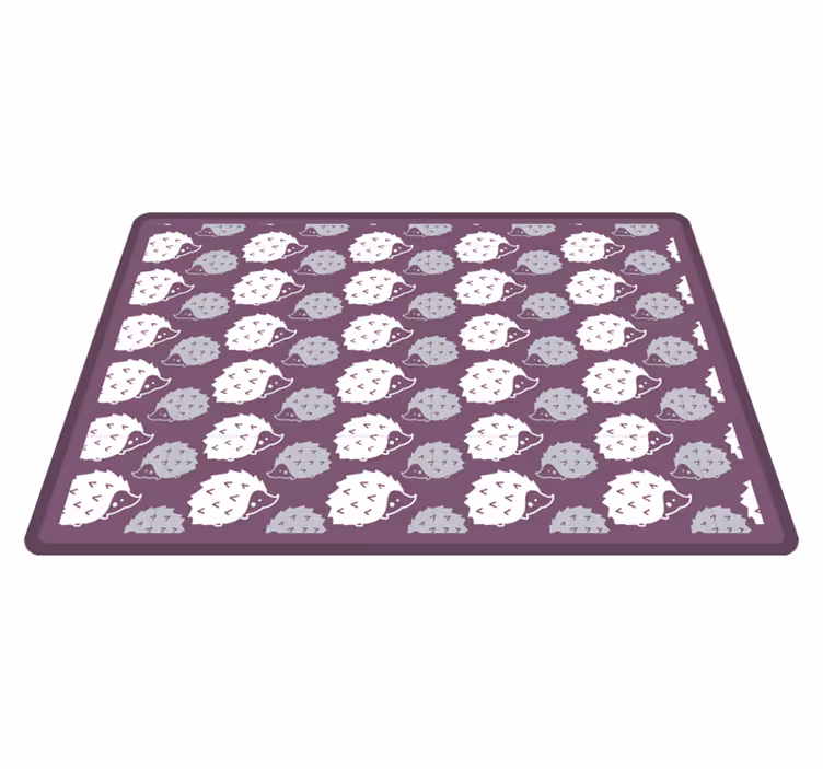 Tapis vinyle pour enfants hérissons de dessins animés - TenStickers