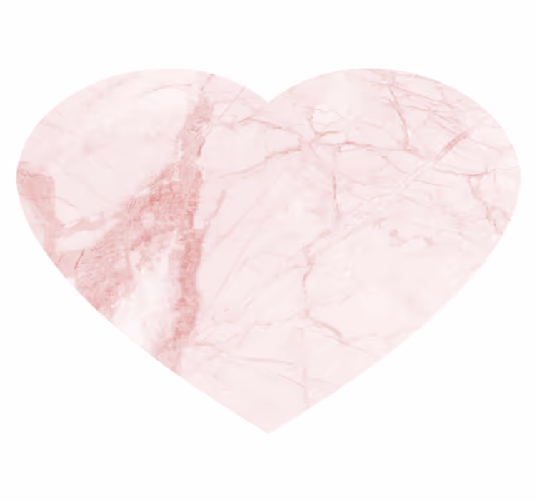Tapis vinyle marbre coeur marbré - TenStickers