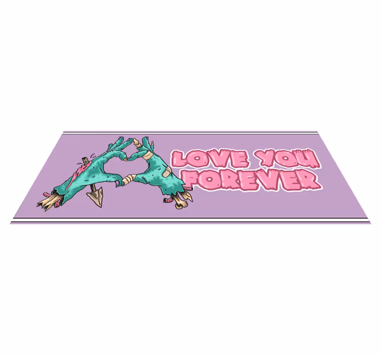 Tapis vinyle animal scène de dinosaure affectueux - TenStickers