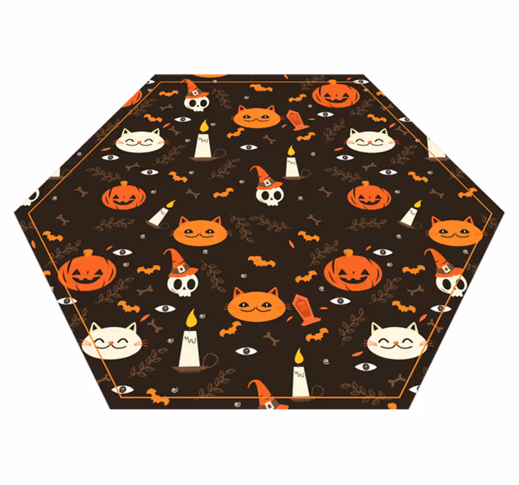 Tapis vinyle pour halloween motif festif halloween - TenStickers