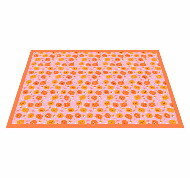 Tapis vinyle pour halloween tartinade à motif de citrouille - TenStickers