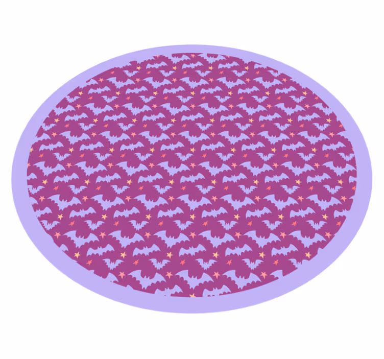 Tapis vinyle pour halloween motif chauve-souris - TenStickers