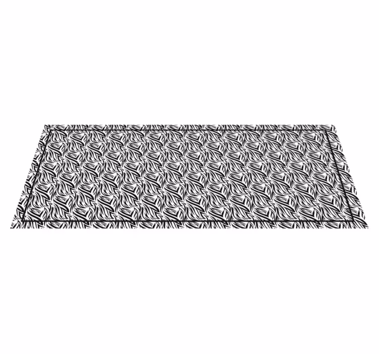 Tapis vinyle motif animal torsions de zèbre - TenStickers