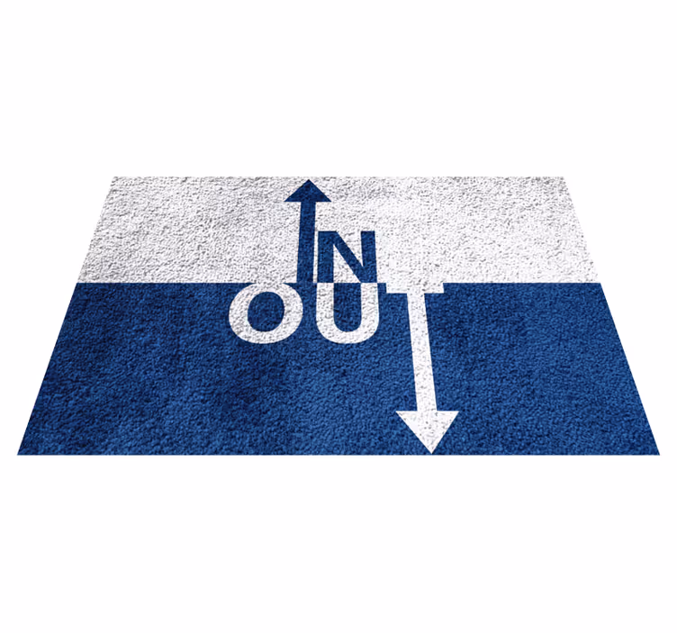 Tapis vinyle citation directionnelle - TenStickers